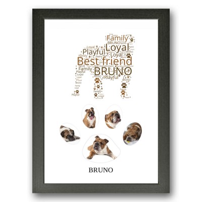 Bulldog Photo Collage Gift